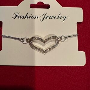 Fashion Jewelry Silver Heart Bracelet